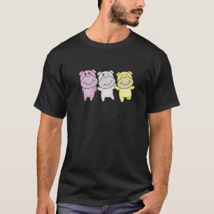 Twink Flag Gay Pride Month Lgbtq Twink Hippo T-Shirt