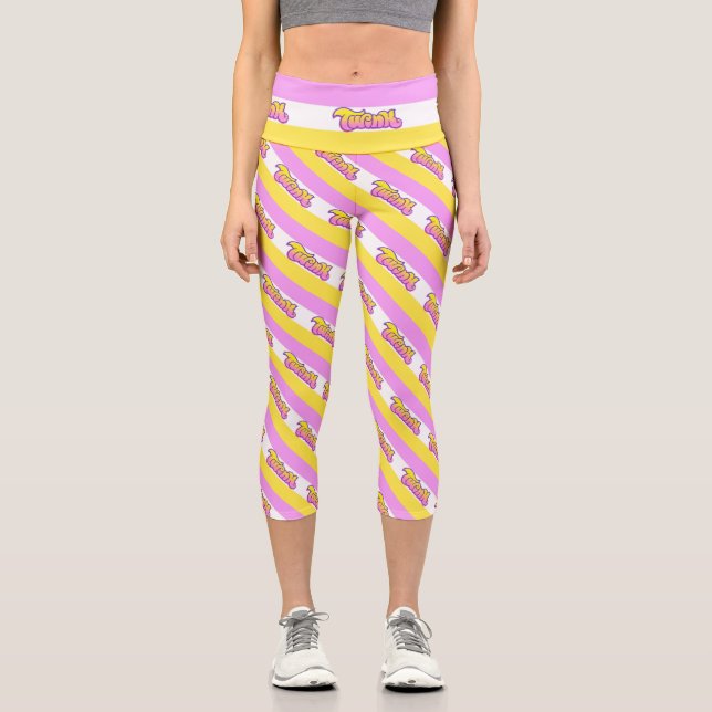Twink LGBTQ+ Gay Pride Unisex  Capri Leggings (Front)