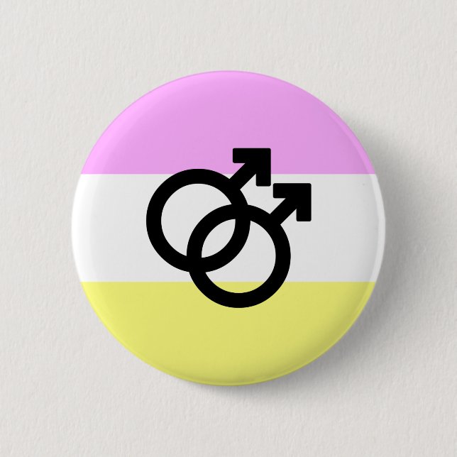 Twink Pride Flag  6 Cm Round Badge (Front)