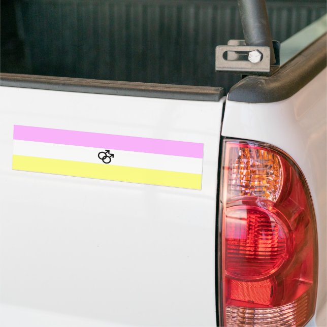 Twink Pride Flag Bumper Sticker (On Truck)