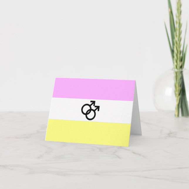 Twink Pride Flag Thank You Card (Front)
