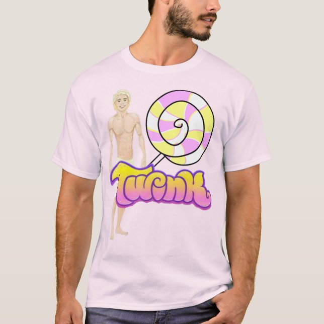 Twink Pride Lollipop Men's Basic T-Shirt (Front)