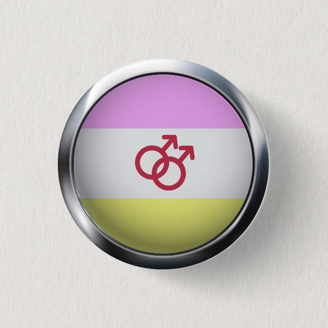 TWINK PRIDE MEDALLION 3 CM ROUND BADGE (Front)