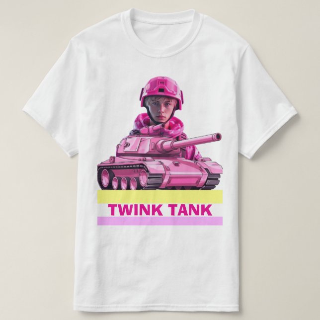 TWINK TANK LGBTQIA+ PRIDE T-SHIRT (Design Front)