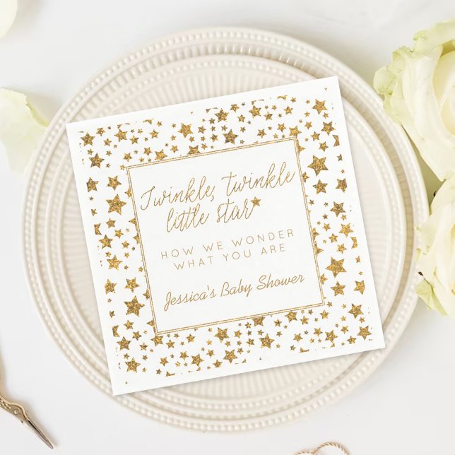 Twink, Twinkle Little Star Baby Shower Napkin (Creator Uploaded)