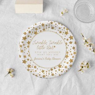 Twink, Twinkle Little Star Baby Shower Paper Plate