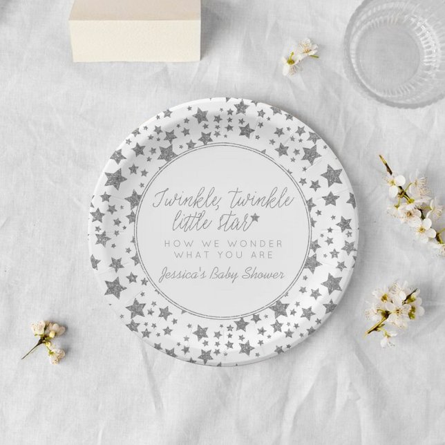 Twink, Twinkle Little Star Baby Shower Paper Plate (Creator Uploaded)