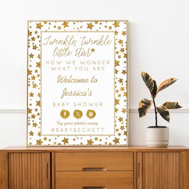 Twink, Twinkle Little Star Baby Shower Welcome Poster (Creator Uploaded)