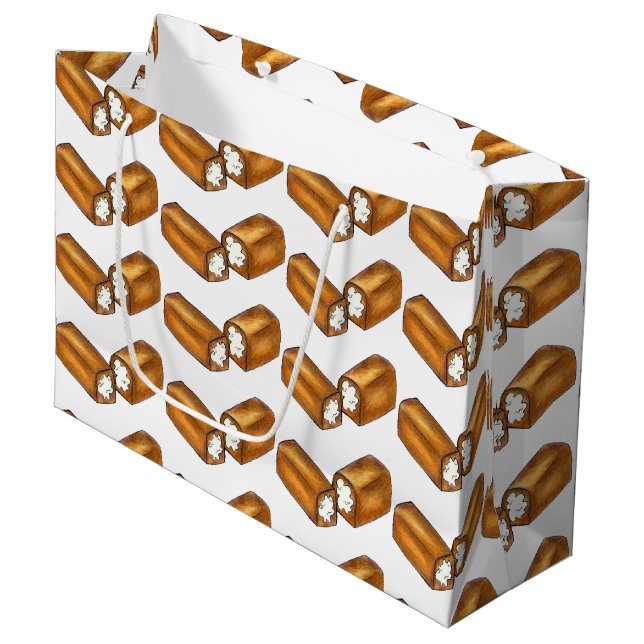 Twinkie Cream-Filled Snack Cake Junk Food Gift Bag (Front Angled)
