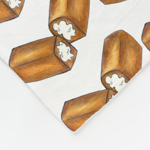Twinkie Cream-Filled Snack Cake Junk Food Print Fleece Blanket