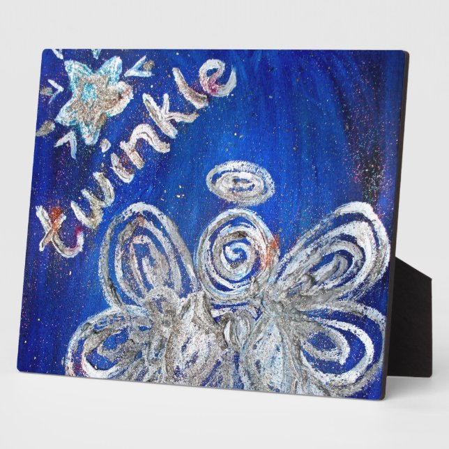 Twinkle Angel Art Painting Gift Plaque (Side)