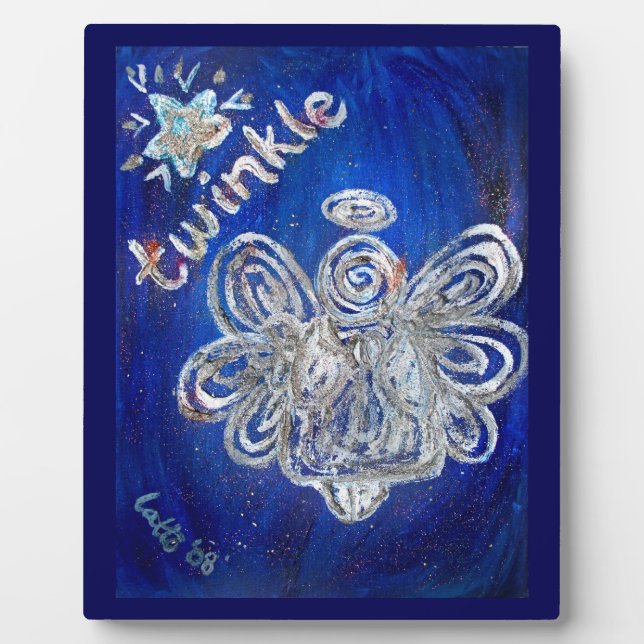 Twinkle Angel Art Painting Gift Plaque (Front)