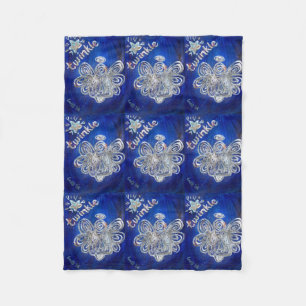 Twinkle Guardian Angel Custom Fleece Blanket