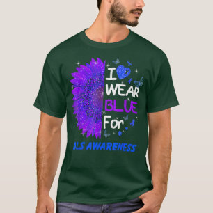Twinkle Heart Sunflower Als Awareness T-Shirt Copy