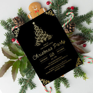 Twinkle Lamplight Modern Photo Christmas Party