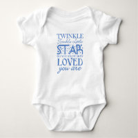 Twinkle little star baby shirt bodysuit one piece