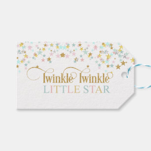 Twinkle Little Star Baby Shower Any Colour Gift Tags