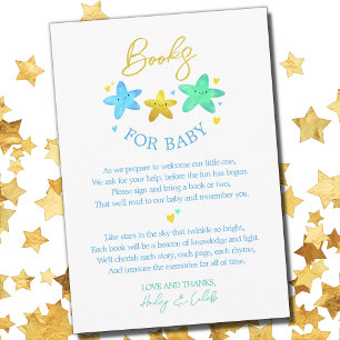 Twinkle Little Star Baby Shower Book Request Enclosure Card
