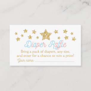 Twinkle Little Star Baby Shower Diaper Raffle Enclosure Card