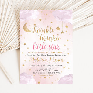 Twinkle Little Star Baby Shower Invitation