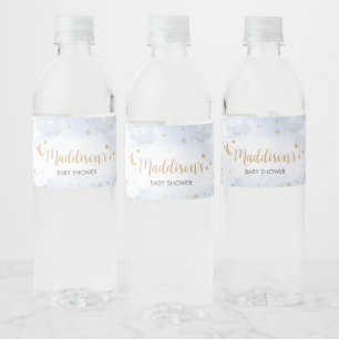 Twinkle Little Star Baby Shower Water Bottle Label