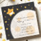 Twinkle Little Star Black and Yellow Baby Shower