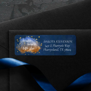 Twinkle Little Star Blue Copper Gold Address
