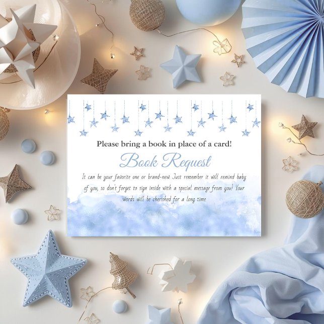 Twinkle Little Star Boy Book for Baby Shower Game Enclosure Card (Creator Uploaded)