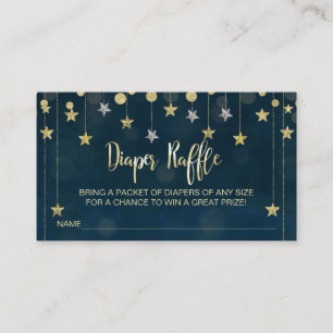 Twinkle little star diaper raffle ticket insert