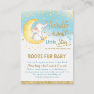 Twinkle Little Star Elephant Boy Bring a Book Enclosure Card
