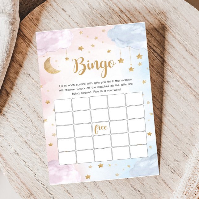 Twinkle Little Star Gender Reveal Bingo Game (Twinkle Little Star Gender Reveal Game )