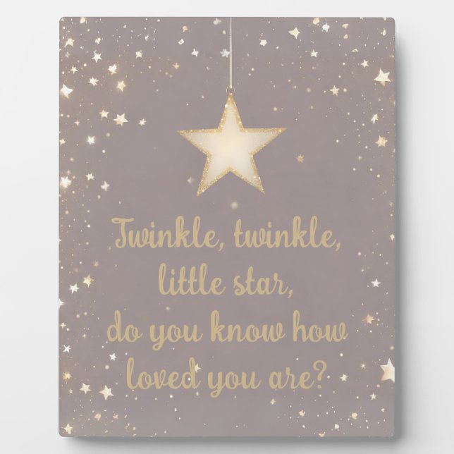 Twinkle Little Star Plaque (Front)