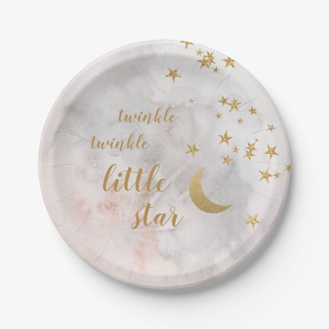 Twinkle Little Star Plates Over The Moon Plates (Front)