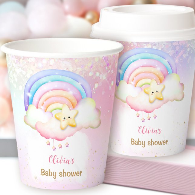 Twinkle Little Star Rainbow Baby Shower Paper Cups (Twinkle Little Star Rainbow Baby Shower Paper Cups)