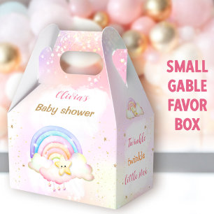 Twinkle Little Star Rainbow Baby Shower Small Favour Box