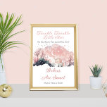 Twinkle Little Star Unicorn Babies Are Sweet Treat Poster<br><div class="desc">"Twinkle twinkle little star, do you know how loved you are!" Join in a celebration as the mum-to-be welcomes her little shining star to the world. You are cordially invited to a Twinkle Twinkle Little Star themed baby shower in honour of the mother-to-be and her bundle of joy. Gather under...</div>