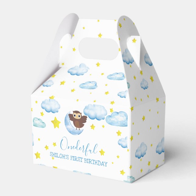 Twinkle Little Star with Friendly Brown Owl  Favour Box (Front Side)