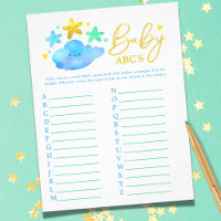 Twinkle Little StarABCs Party Game Baby Shower