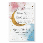 Twinkle Little Stars Gender Reveal Welcome Sign