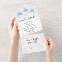 Twinkle Sprinkle Blue Boy Baby Shower