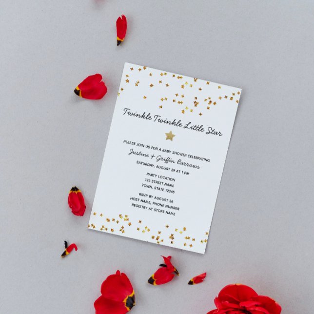 Twinkle Star Baby Shower Invitation (Creator Uploaded)
