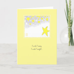 Twinkle Stars Congratulations Wish Greeting Card