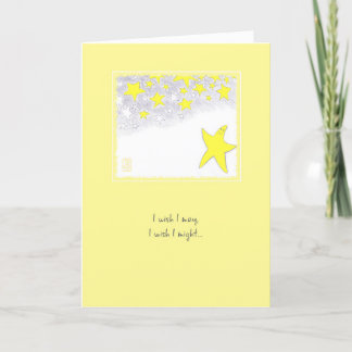 Twinkle Stars Congratulations Wish Greeting Card