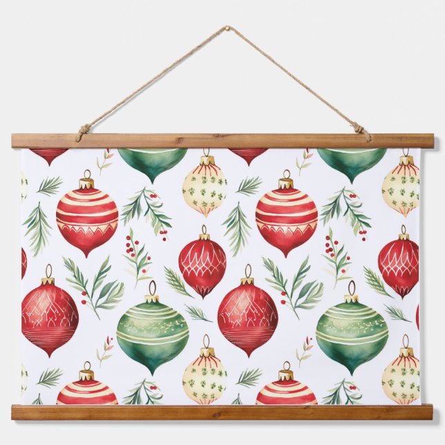 Twinkle Treetop Treasures Christmas Hanging Tapestry (Front)