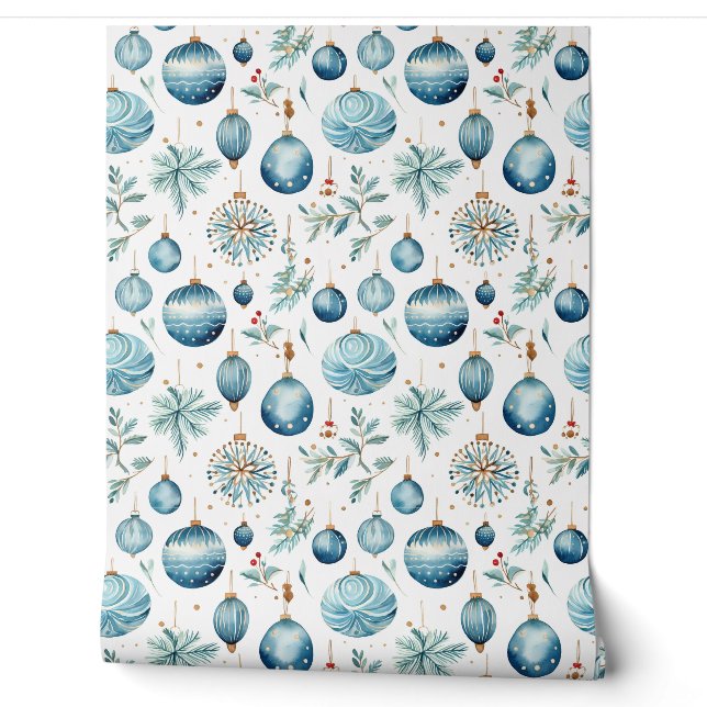 Twinkle Treetop Treasures Christmas Wallpaper (Unrolling)