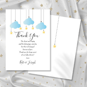 Twinkle Twinkle Baby Boy Shower Thank You Poem