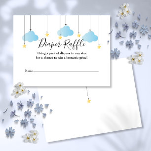 Twinkle Twinkle Diaper Raffle Baby Shower Enclosure Card