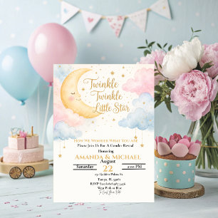 Twinkle Twinkle Gender Reveal Invitation