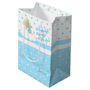 Twinkle, Twinkle Little Star - Baby Blue Medium Gift Bag