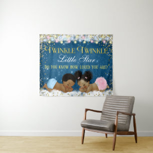 Twinkle Twinkle Little Star Baby Shower Backdrops Tapestry